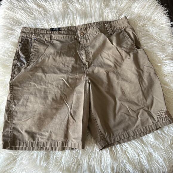 Metal Mulisha  Vintage Khaki Y2K Skate Shorts Size 40 - Picture 1 of 6